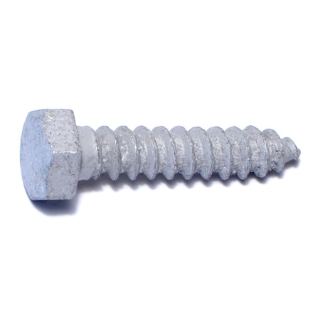 Midwest Fastener Lag Screw, 5/16 in, 1-1/2 in, Steel, Hot Dipped Galvanized Hex Hex Drive, 100 PK 05567